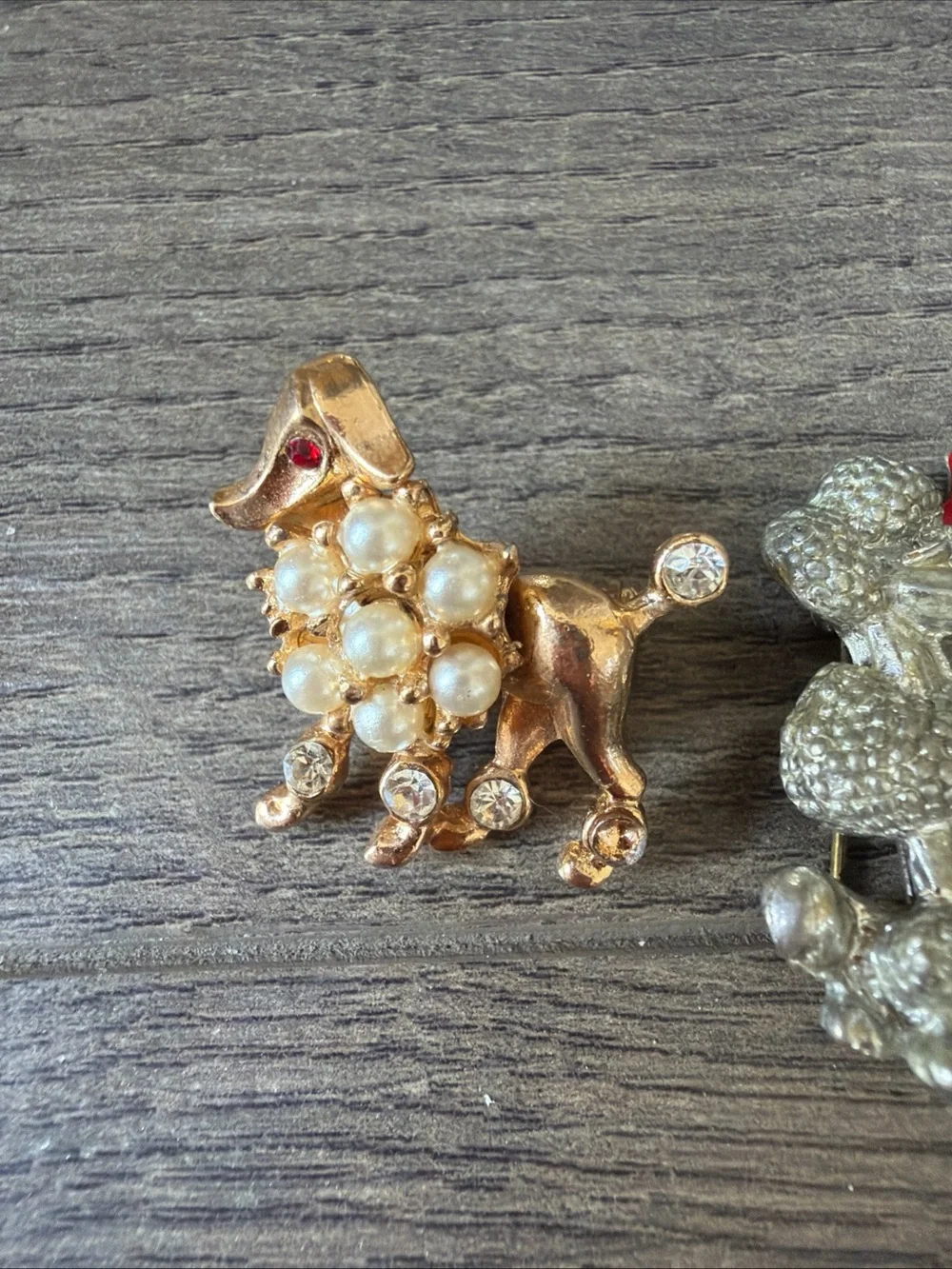 8 Cat & Dog Decorative Brooches Vintage Rhinestones, MJent , Poodles…
